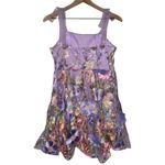 Fairy Coquette Prairie Cottagecore Floral Lace Mini Dress Babydoll Style‎ Size M Photo 3