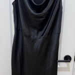 Ava & Viv  Black Cowl Neck Midi Dress- size XXL Photo 0