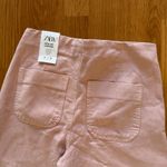 ZARA  Pink Wide Leg Crop Pants Photo 4