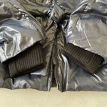 BCBGMAXAZRIA Navy Puffer Jacket Balloon Collar Lightweight with Belt Size M Photo 8