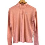 Nike  Di-Fit Quarter Zip Jacket Long Sleeve Size Small Orange Activewear Pullover Photo 0