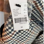 Lane Bryant  Houndstooth Plaid Dress Pant Trouser Sz 14X27 Mid Rise Stretch NWT Photo 4