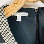 London Times Jersey 3/4 Sleeve Colorblock Dress Sz 8 Black Tan Photo 6