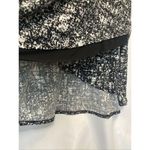 Ellen Tracy  Womens Black White Hi Low Hem Slip Over Dress Midi Size L Crew Neck Photo 3