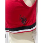 U.S. Polo Assn. Red Sports Bra Racerback Athletic Gym Workout Top Women XL Photo 3