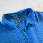 Aerie  Blue Cotton Gauze Blouse, Large Photo 2