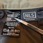 NWOT NILS Sportswear Houndstooth Button Insulated Ski Snowboard Snap Pants 10 Tan Photo 10