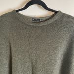 ZARA Knit green Metallic Sweater Size small Photo 2