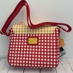 Lounge Fly Winnie The Pooh Gingham Crossbody Purse Adjust. Strap Picnic NWT 10” Photo 3