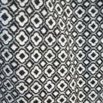 Peter Nygard black and white geo print with leather piping sheath dress size 14 Photo 4