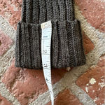 Free People Twisted Cable crop turtleneck sweater dark green gold metallic Small Photo 5