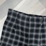 Hollister 90s Plaid Flannel Ultra High Rise Cropped Mom Pants Black Large Photo 4