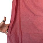 Vtg Bechamel Red Cotton Maxi Dress Floral Embroidered Striped Hem Summer 90s L Pink Size L Photo 6