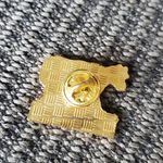 Black & White Vintage Black White Enamel Dairy Cow Lapel Hat Tie Pin Holland Brooch 1" Pinback Photo 2