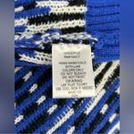 Allison Brittney Chevron Grandpa Open Front Vintage Cardigan Size Large Photo 5