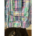 Vintage 80s David Brooks Madras Plaid Jacket Coastal Preppy Pastel 12 Pink Photo 4