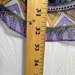 CAbi  Yellow Purple Silk Tunic Sheer Womens XS Swim Coverup Beachy Vacation Wear Photo 6