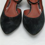 Bottega Veneta  Italian Suede Shoes Womens 37.5 (US 7.5) Black Wedge Heel Casual Photo 10