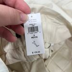 Banana Republic Womens Pants 2P Cream High Rise Wide Leg Belt NWT $130 Cotton Photo 5