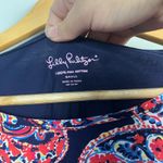 Lilly Pulitzer Halibut Bailey navy colorful cotton long sleeve tee size small Photo 2