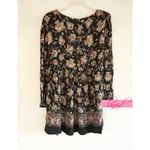 ZARA Floral Babydoll Button-Up Buttondown Back Long Sleeve Empire Waist Dress S Photo 2