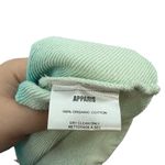 Apparis Karine Sweatshirt Top Organic Cotton Ombre Cropped Aqua Blue Size Small Photo 10