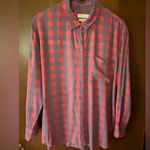Treasure & Bond  Boyfriend Plaid Button Down Size L Photo 1