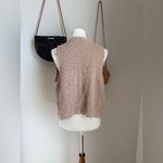 White Stag  Tan Crochet Button Vest, Size Medium Photo 1