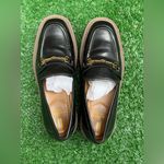 Sam Edelman Laurs Black Leather Loafers Shoes Women's 8.5 Black Platform Chunky Photo 12