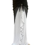 Blondie Nites Vintage 90's Y2K Black & White Gown Sweetheart Neckline Photo 6