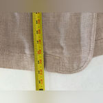 Free People Blazer We The Free Beckett Boyfriend Tan Large Linen Blend Flax EUC Photo 5