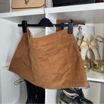 Urban Outfitters  Corduroy A Line Mini Skirt Brown Tan Womens Large New Photo 3