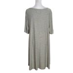 Lou & grey  Green T-Shirt Dress Size Large Heather Green Swing Dress Photo 1