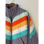 NWT $228 Free People Movement Pippa Packable Puffer Jacket Steel Peach Combo S Gray Photo 5