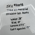 7 For All Mankind  Women's Straight Leg Dark Wash Jeans Sz 28 Bedazzled Y2K Style Photo 10