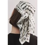 BRIDEMERCH Anthropologie Here Comes the Bride Scarf Black Size undefined Photo 1