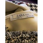ZARA Basic Houndstooth Crop Cami | Size S Photo 2