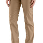 Carhartt Women's FR Canvas Golden Khaki Rugged Flex Relaxed Fit pant Size 8 Photo 0