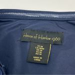 House of Harlow 1960 Midnight Strapless Ruched Bodycon Midi Dress‎ Medium *FLAW Blue Photo 1
