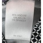 J.Jill Skirt Womens M Petite Black White Geometric Ponte Pencil Pull On Stretch Photo 7