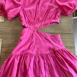 DO+BE  Dress Mini Pink Hot Draped Asymmetrical Small Photo 4