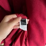 SheIn Red Skater Coat Photo 4