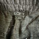 Loft gray stretchy elastic drawstring comfy casual sweat pants joggers small Photo 6