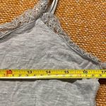 Gray Lace Trim Tank Size XS Photo 4