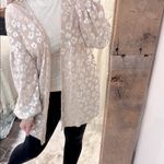 Entro  tan leopard print long cardigan boho size medium Photo 1