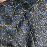 Free People Harley Pant Womens Large Jacquard Blue Gold Geometric Drawstring Photo 11