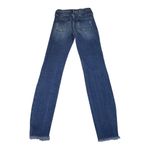 KanCan Dark Wash Skinny JEANS Women's 26 High Waisted Ripped Hem Distressed NWOT Blue Photo 1