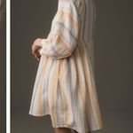 Sundry  Long Sleeve Babydoll blouson sleeve mini dress neutral motif striped XS Photo 1