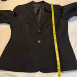 Evan Picone Essentials Black Blazer Suit Jacket Women’s Size 10 2 Button Front Photo 10