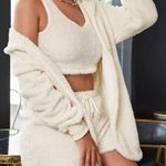 SheIn Solid Hooded Teddy Coat Photo 3